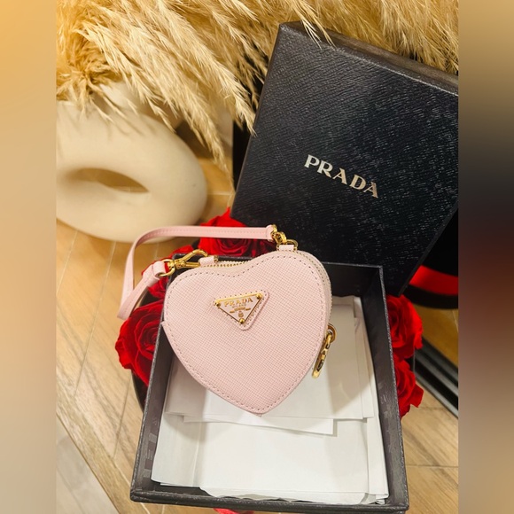 PRADA  Heart Leather mini pouch - Picture 7 of 11